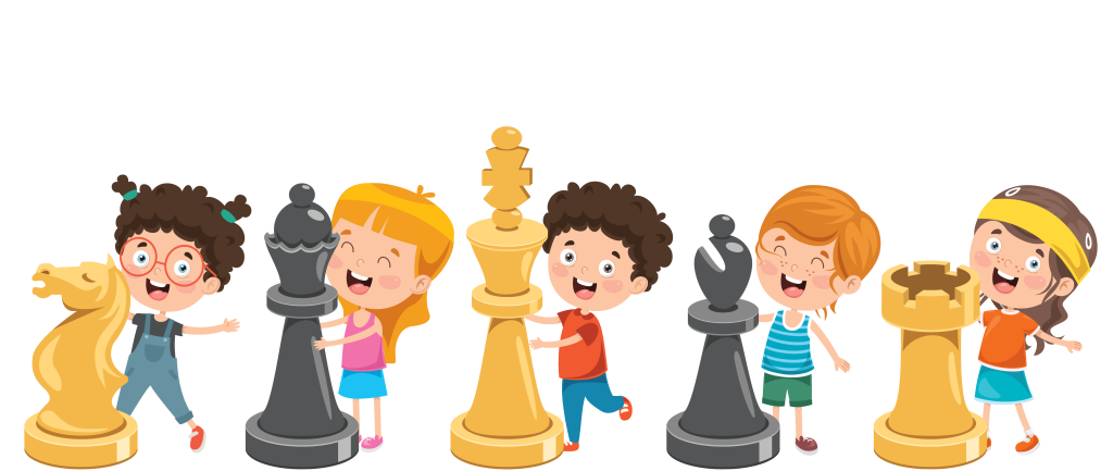 Children Holding Chess Pieces